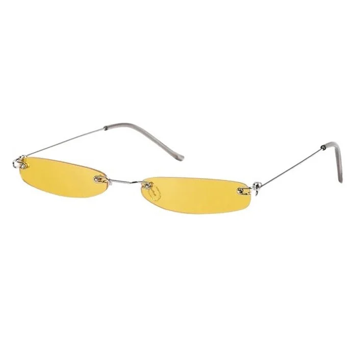 Y2K Rectangle Skinny Sunglasses — view 1 Y2K Rectangle Skinny Sunglasses — view 1