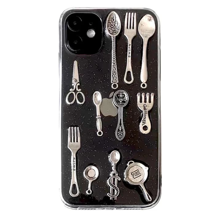 Cutlery Set iPhone Case — view 1 Cutlery Set iPhone Case — view 1
