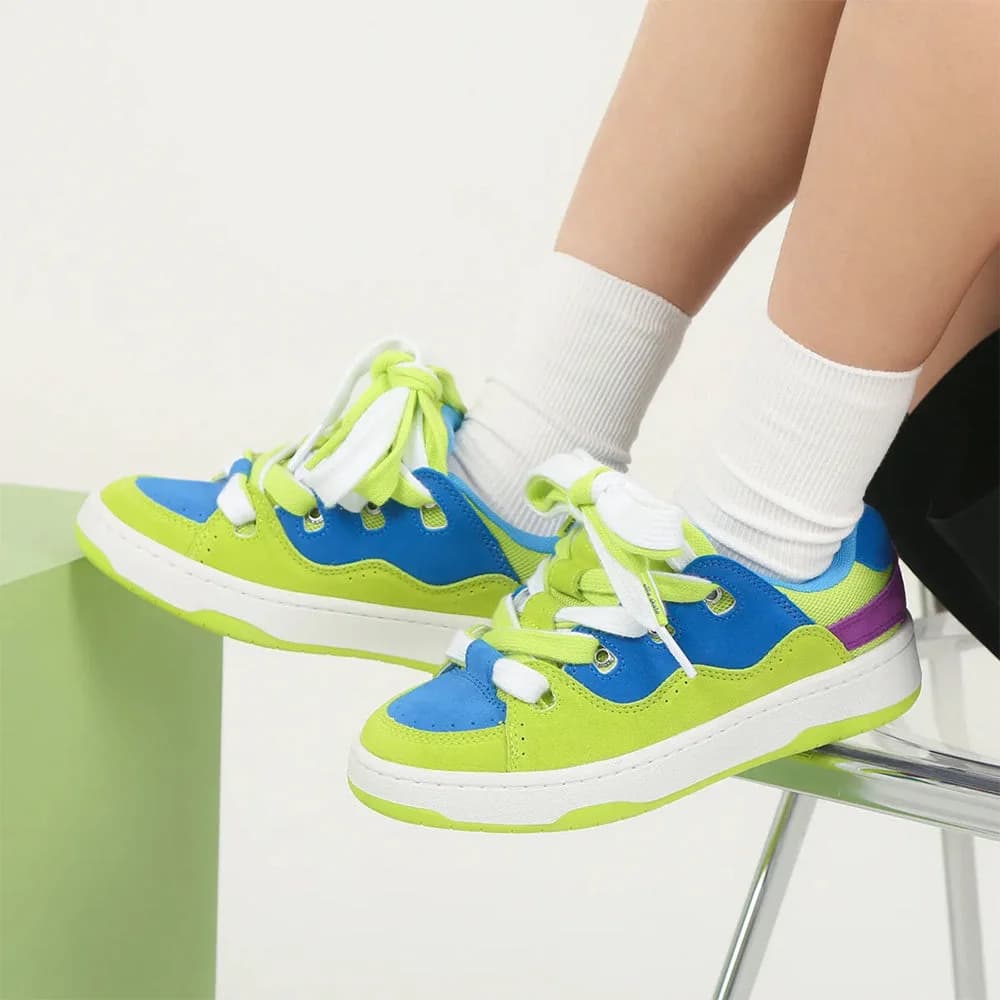 Pop Color Skater Sneakers — view 2 Pop Color Skater Sneakers — view 2