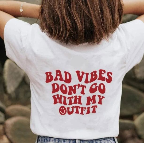 No Bad Vibes T-Shirt — view 2 No Bad Vibes T-Shirt — view 2
