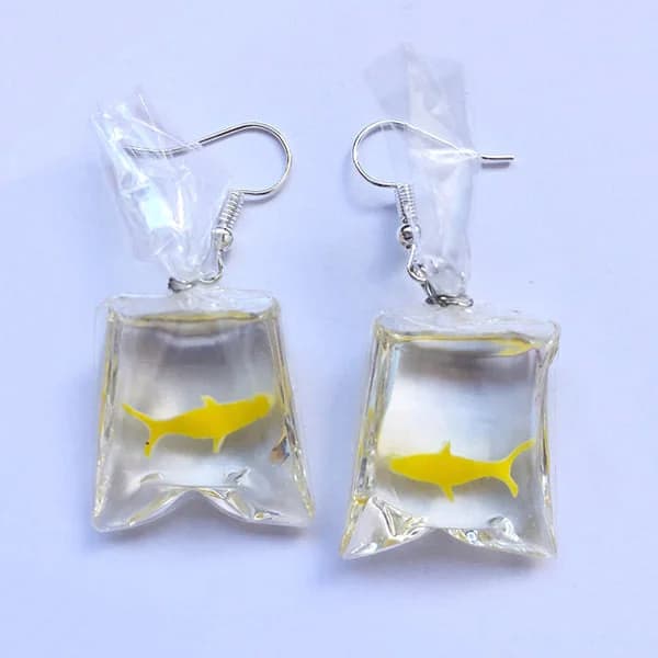 Goldfish Aesthetic Earrings — view 2 Goldfish Aesthetic Earrings — view 2
