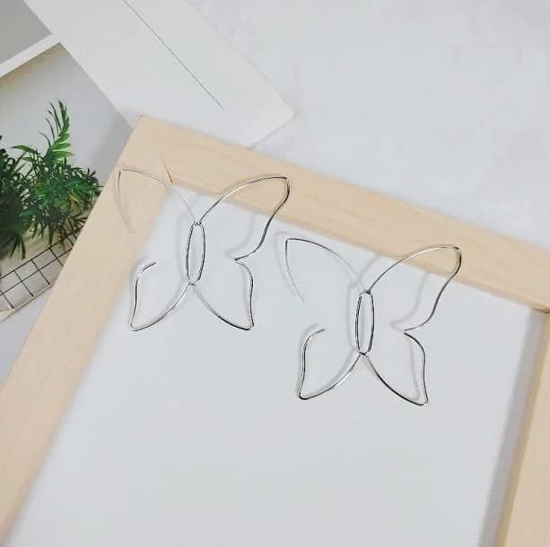 Oversized Butterfly Earrings — view 2 Oversized Butterfly Earrings — view 2