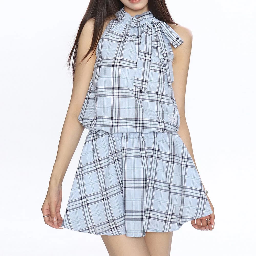 Picnic For Two Plaid Dress — view 2 Picnic For Two Plaid Dress — view 2
