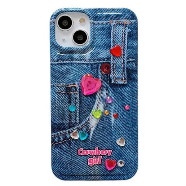 Cowboy Girl Aesthetic iPhone Case — view 1 Cowboy Girl Aesthetic iPhone Case — view 1
