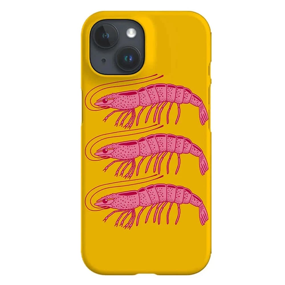 Three Shrimps iPhone Case — view 1 Three Shrimps iPhone Case — view 1