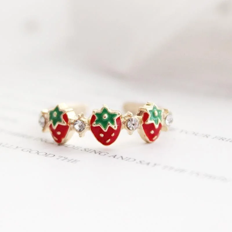 Strawberry Babe Ring — view 2 Strawberry Babe Ring — view 2