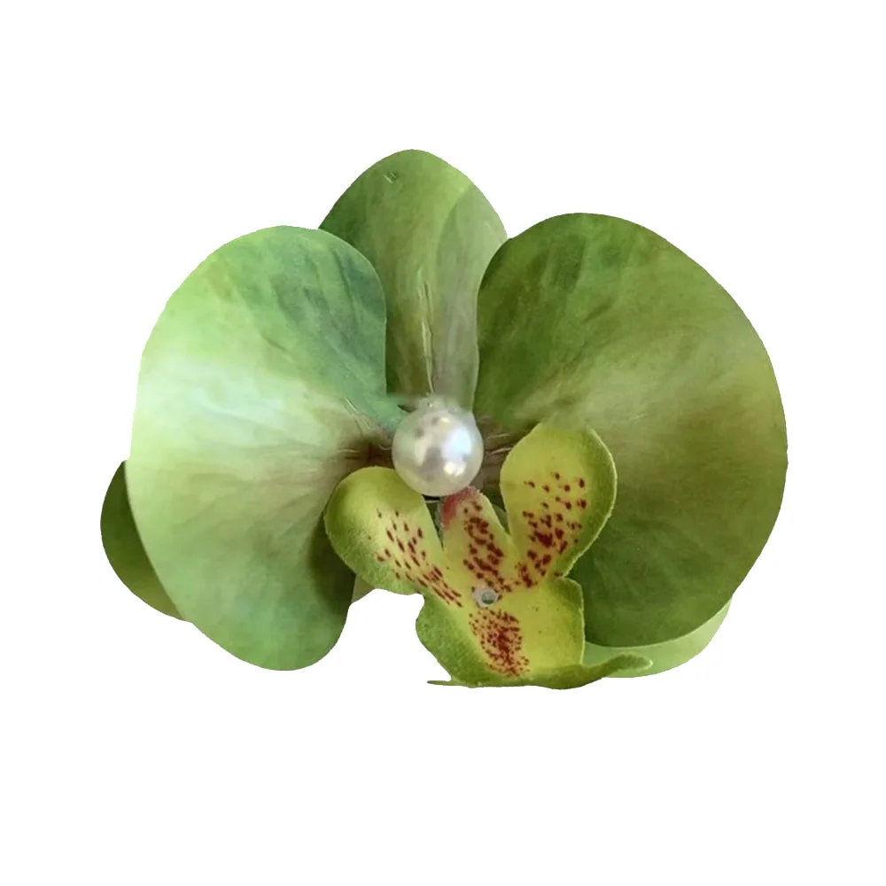 Tropical Orchid Hair Clip — view 2 Tropical Orchid Hair Clip — view 2