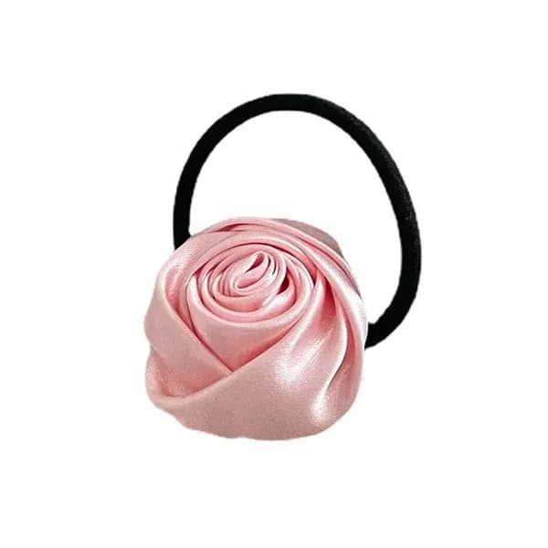 Pink Rose Scrunchie — view 1 Pink Rose Scrunchie — view 1