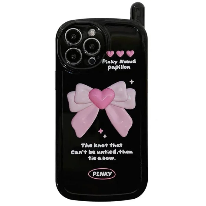 Heart Bow iPhone Case — view 1 Heart Bow iPhone Case — view 1