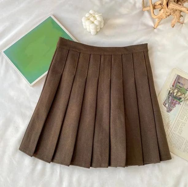 Brown College Skirt — view 2 Brown College Skirt — view 2