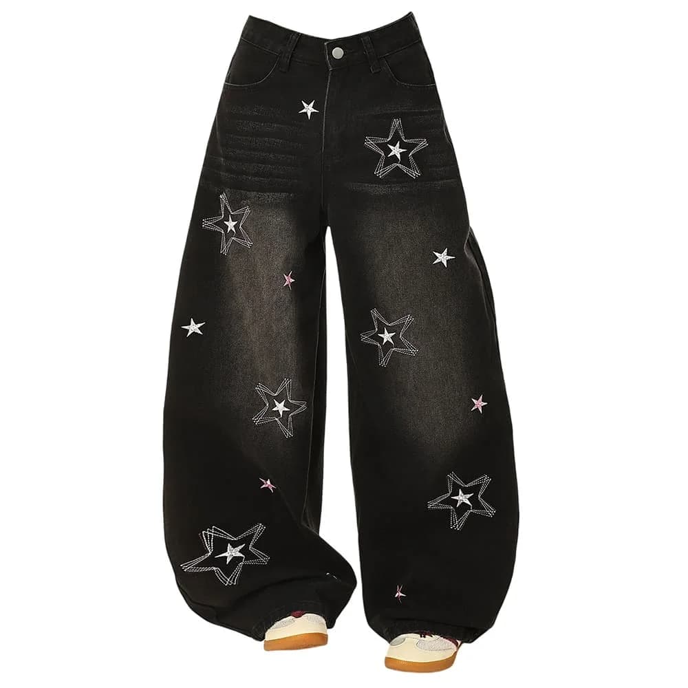 Paparazzi Star Wide Leg Jeans — view 1 Paparazzi Star Wide Leg Jeans — view 1