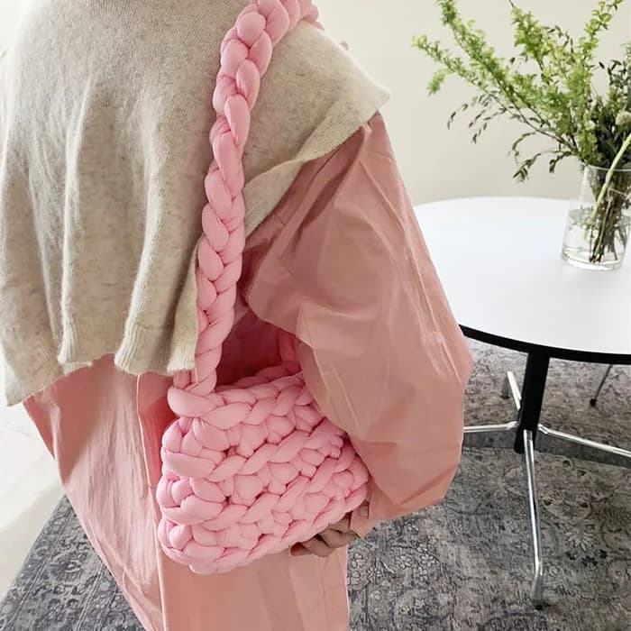 Aesthetic Crochet Bag — view 3 Aesthetic Crochet Bag — view 3