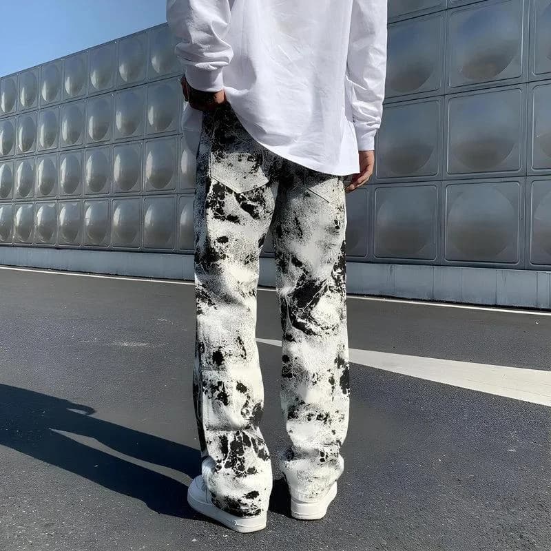 Spray Paint Straight Leg Jeans — view 2 Spray Paint Straight Leg Jeans — view 2