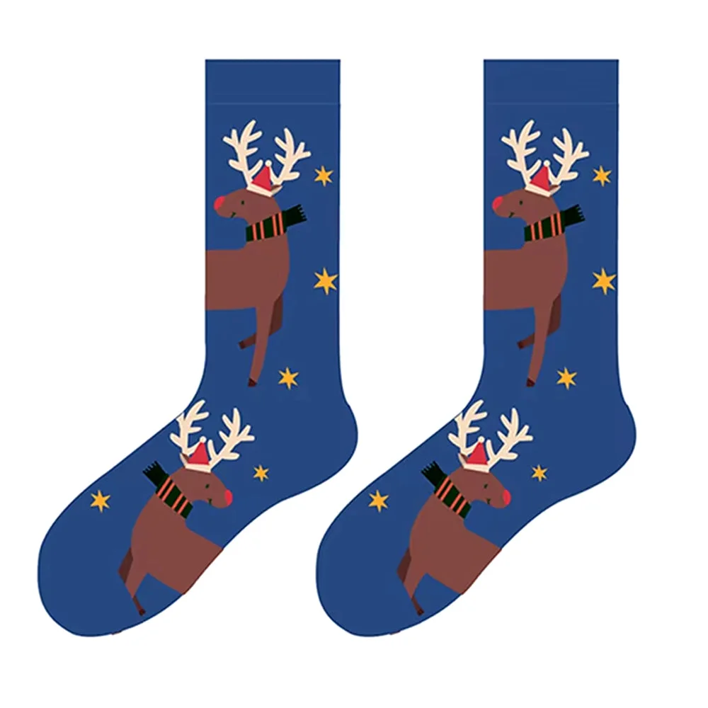Christmas Deer Socks — view 1 Christmas Deer Socks — view 1