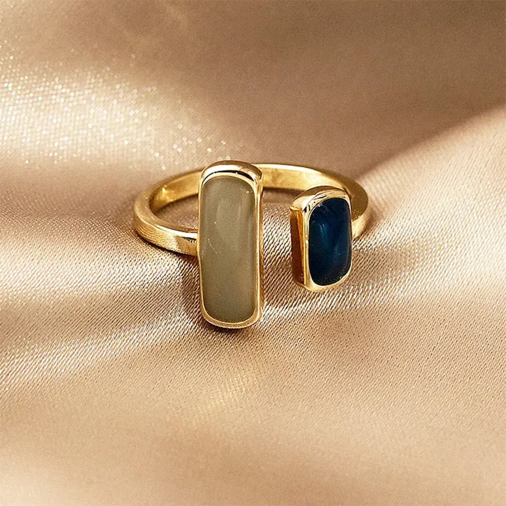 Double Stone Aesthetic Ring — view 2 Double Stone Aesthetic Ring — view 2