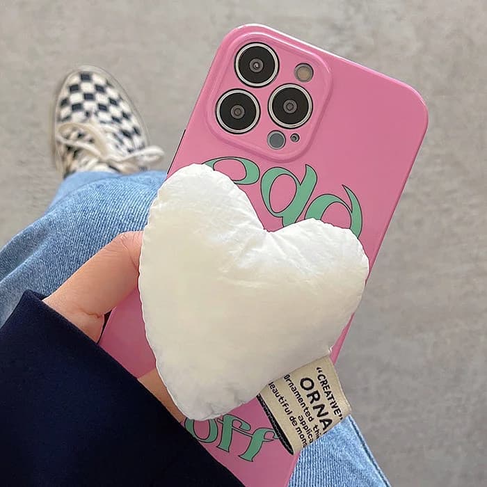 Puffy Heart iPhone Case — view 2 Puffy Heart iPhone Case — view 2