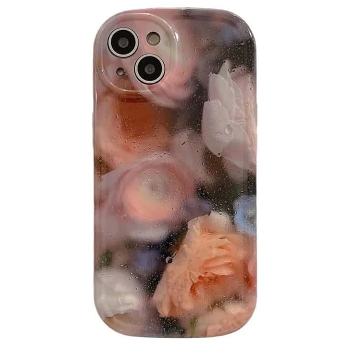 Rose Oil Painting iPhone Case — view 1 Rose Oil Painting iPhone Case — view 1