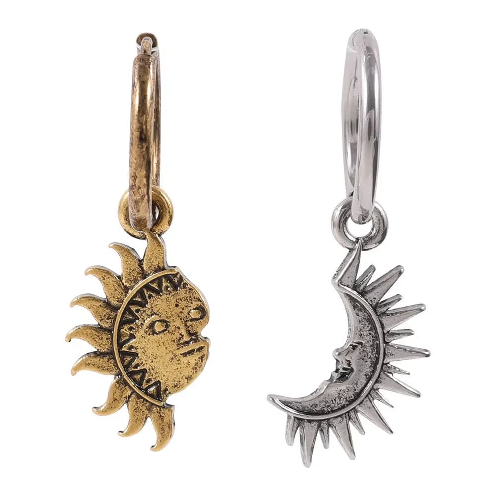 Sun & Moon Earrings — view 1 Sun & Moon Earrings — view 1