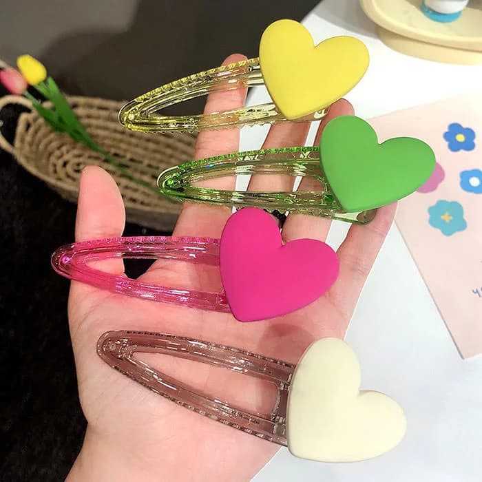 Heart Crush Hair Clips — view 2 Heart Crush Hair Clips — view 2