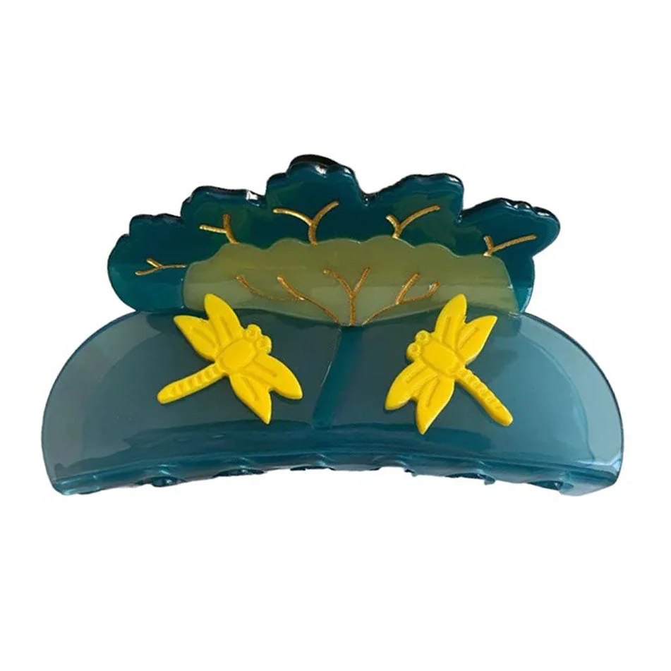 Aesthetic Lotus Flower Hair Claw — view 2 Aesthetic Lotus Flower Hair Claw — view 2