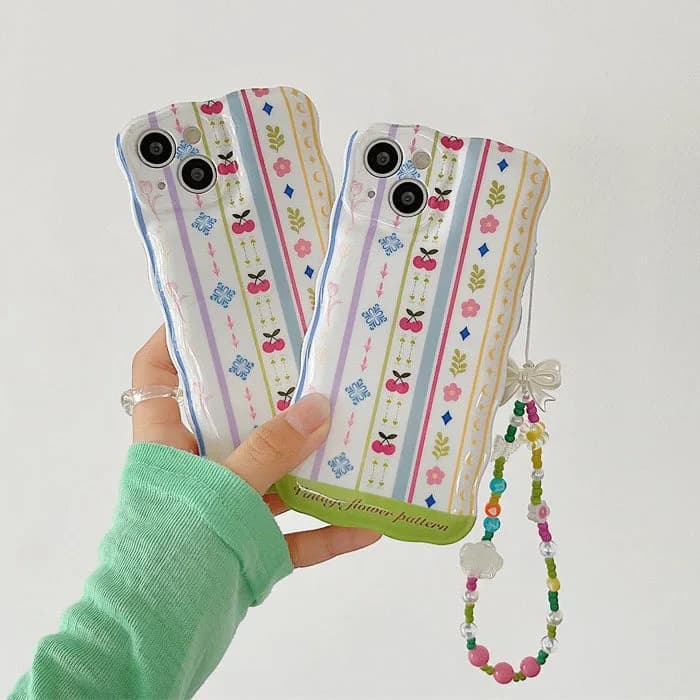 Vintage Floral Pattern iPhone Case — view 2 Vintage Floral Pattern iPhone Case — view 2