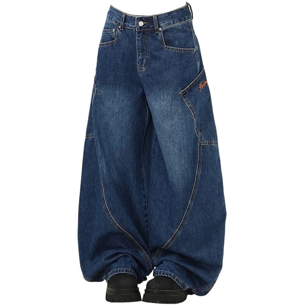 90s Style Wide Leg Jeans — view 2 90s Style Wide Leg Jeans — view 2