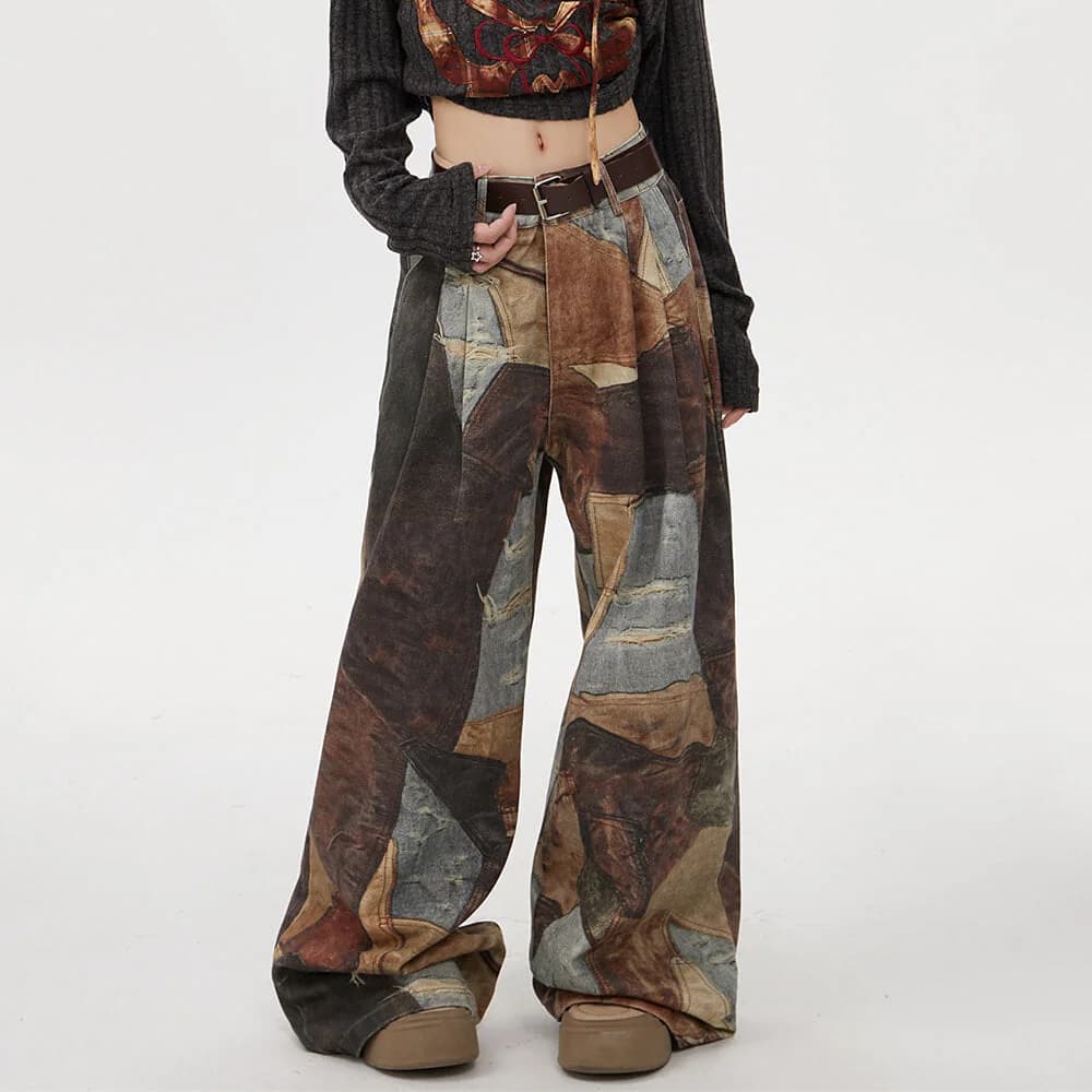 Main Interest Wide Leg Baggy Pants — view 2 Main Interest Wide Leg Baggy Pants — view 2