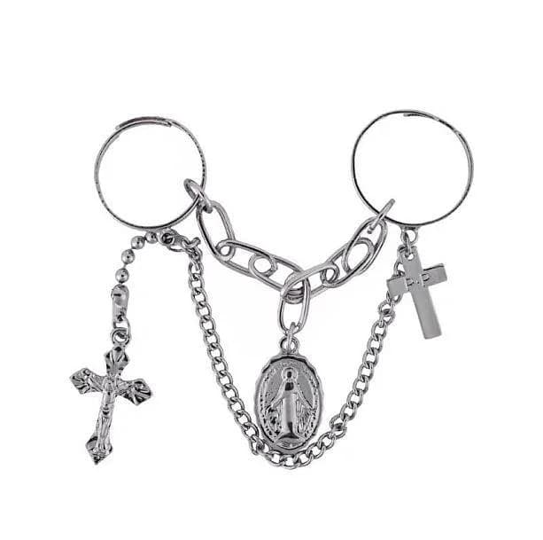 Double Cross Chain Rings — view 2 Double Cross Chain Rings — view 2