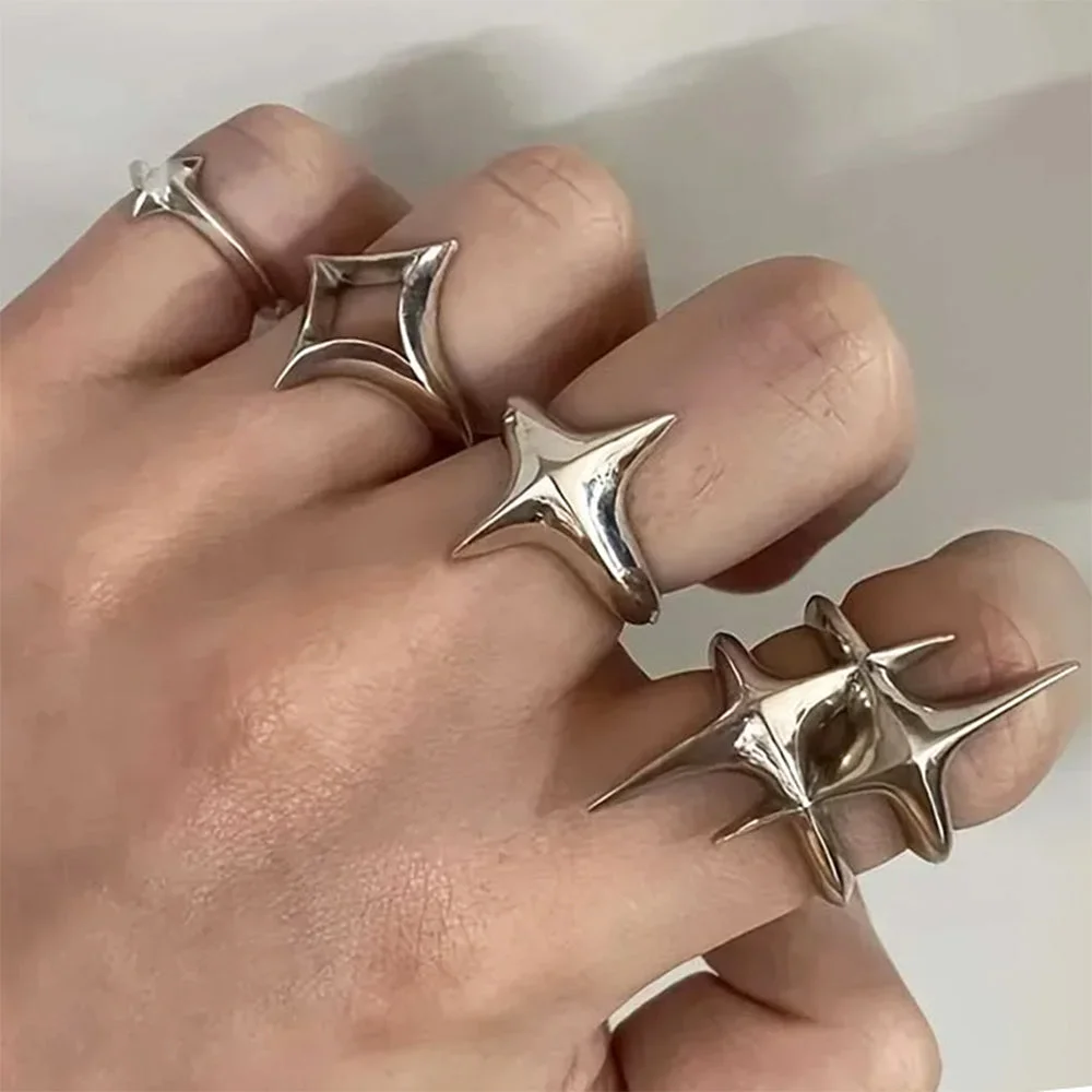Star Child Aesthetic Ring Set — view 1 Star Child Aesthetic Ring Set — view 1