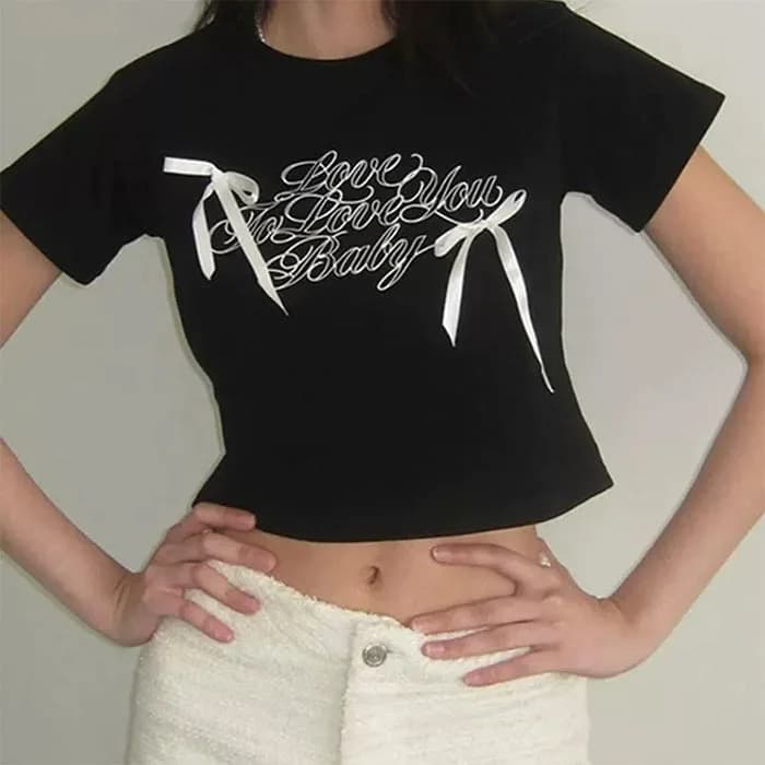 Coquette Bows Crop Top — view 2 Coquette Bows Crop Top — view 2
