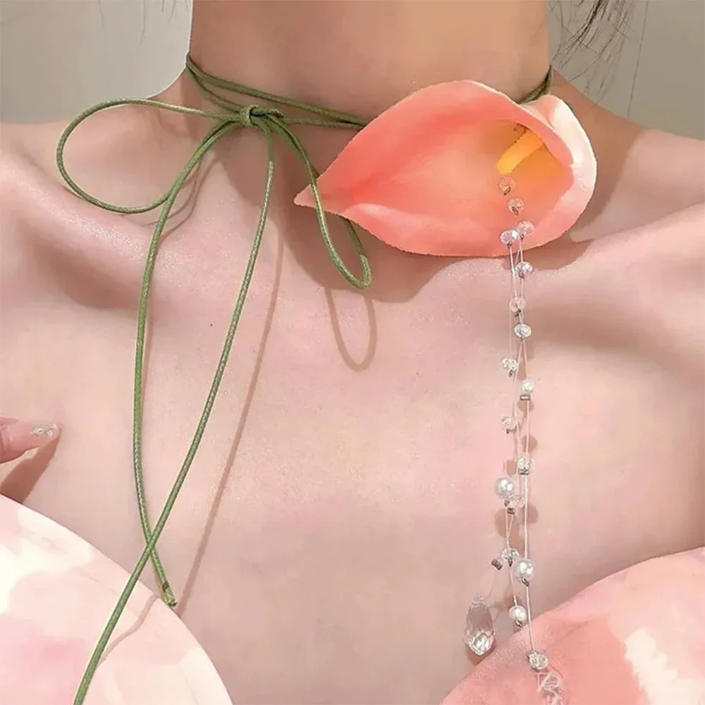 Calla Lily Aesthetic Choker — view 1 Calla Lily Aesthetic Choker — view 1