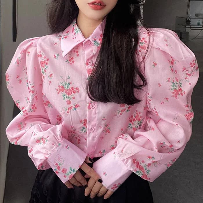 Princess Mood Floral Shirt — view 1 Princess Mood Floral Shirt — view 1