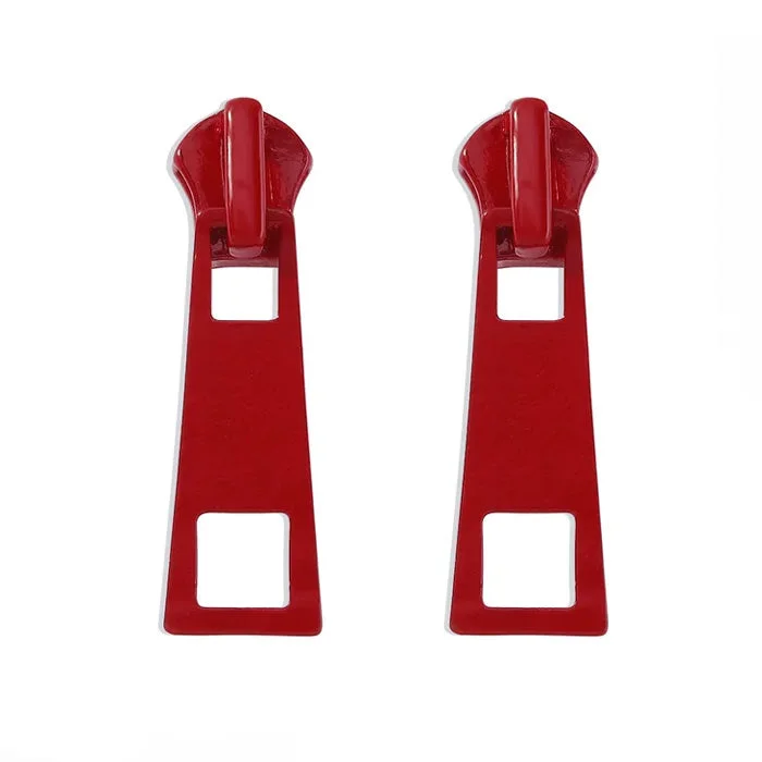 Aesthetic Zipper Stud Earrings — view 1 Aesthetic Zipper Stud Earrings — view 1