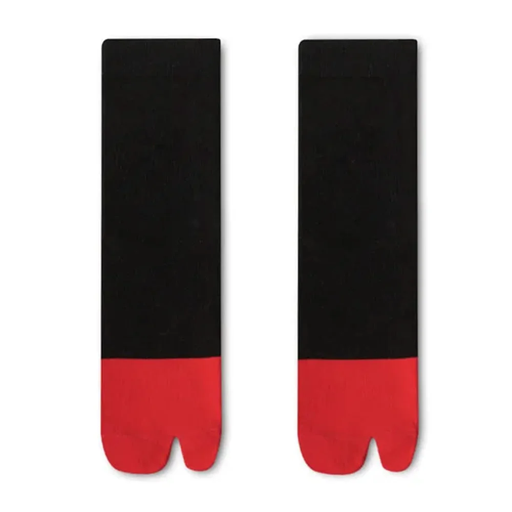 Color Block Split Toe Tabi Socks — view 1 Color Block Split Toe Tabi Socks — view 1