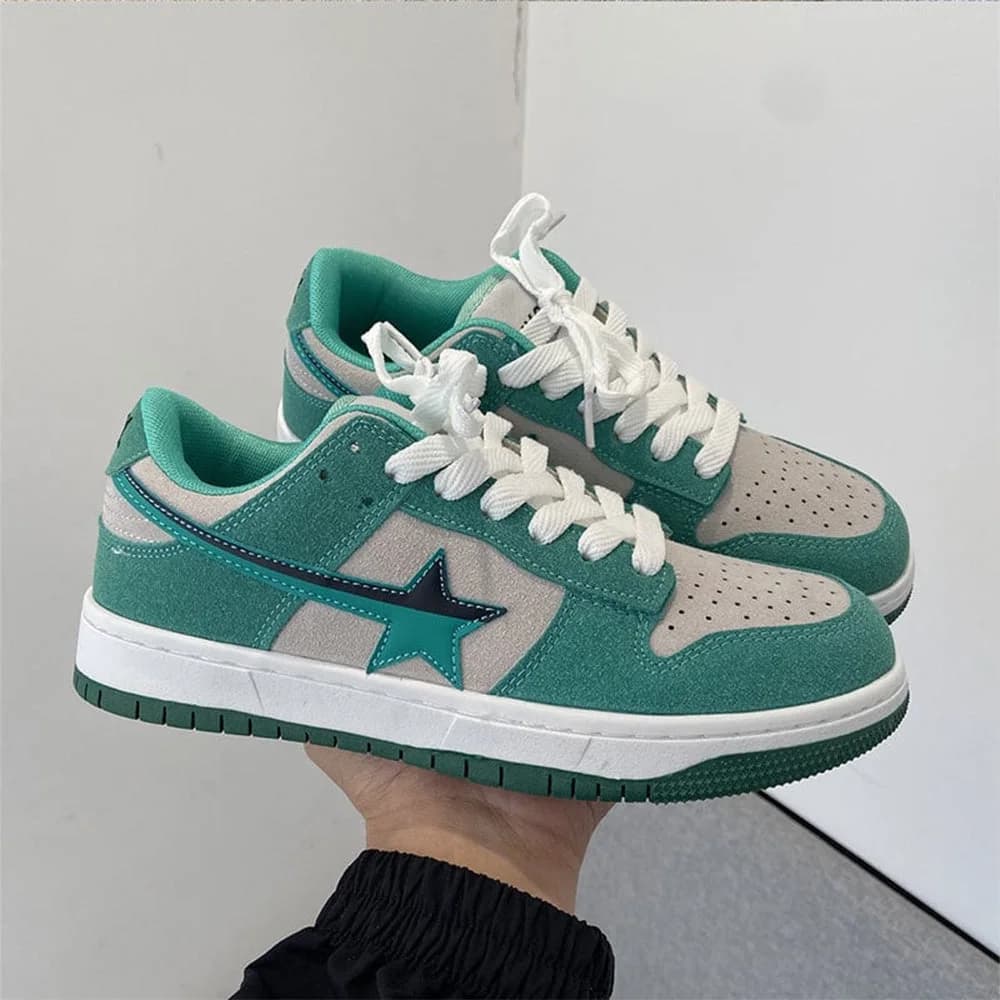 Mint Green Star Sneakers — view 2 Mint Green Star Sneakers — view 2