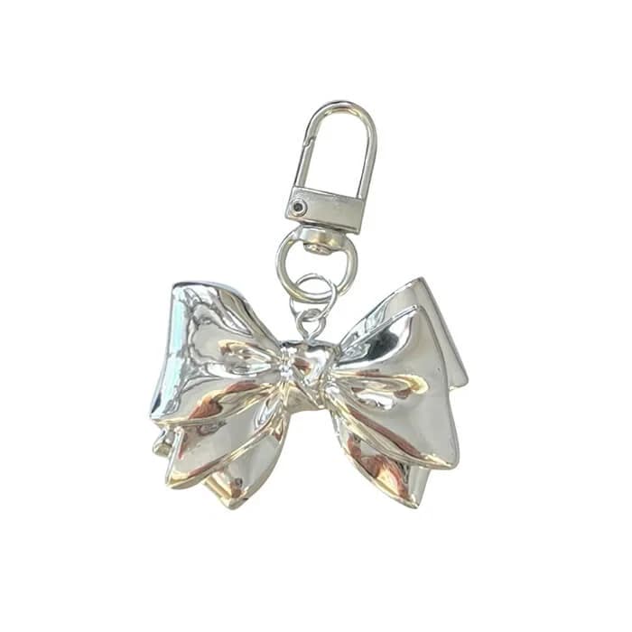 Coquette Aesthetic Bow Keychain — view 1 Coquette Aesthetic Bow Keychain — view 1