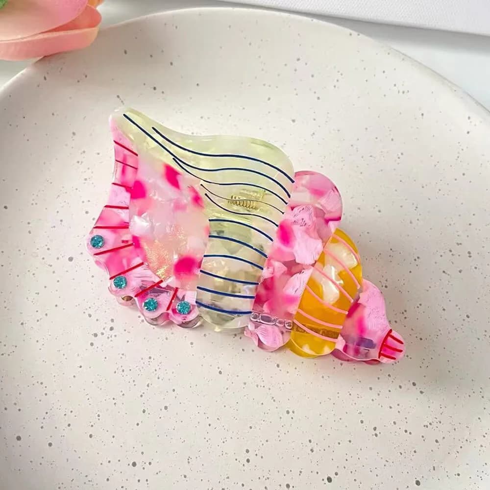 Conch Shell Hair Claw — view 2 Conch Shell Hair Claw — view 2