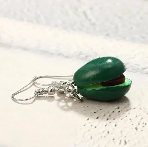 Avocado Earrings — view 2 Avocado Earrings — view 2