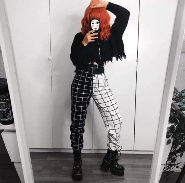 Black and White Pants — view 2 Black and White Pants — view 2