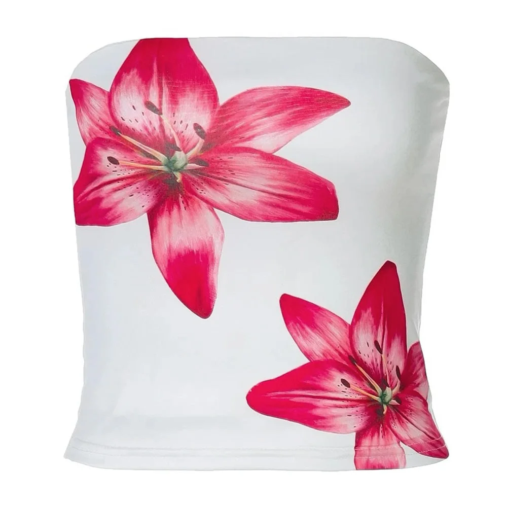 2000s Floral Tube Top — view 1 2000s Floral Tube Top — view 1