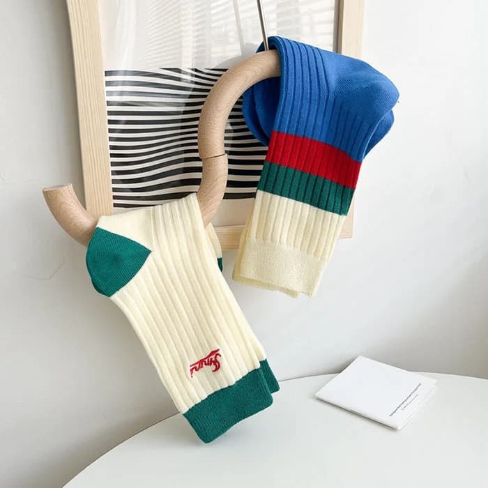Skater Girl Ribbed Socks — view 2 Skater Girl Ribbed Socks — view 2