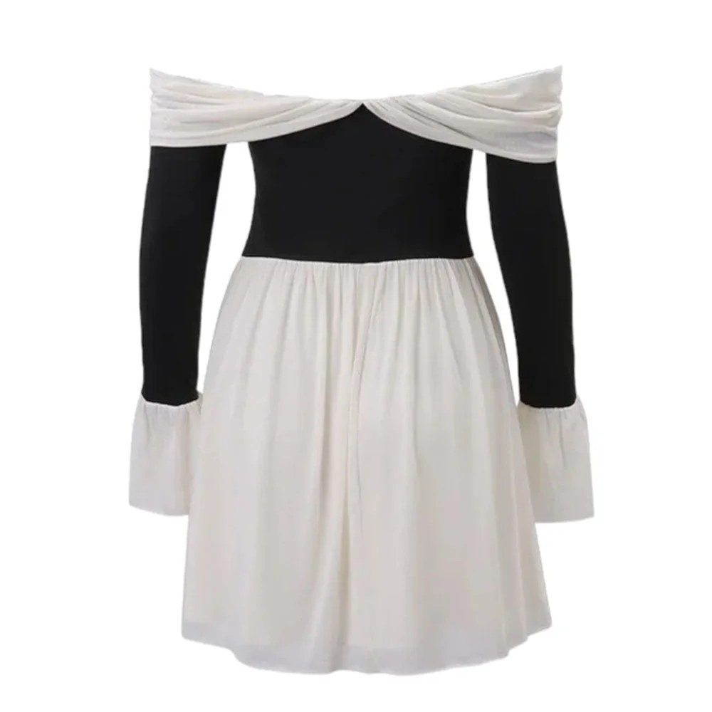 Mademoiselle Bow Off Shoulder Dress — view 2 Mademoiselle Bow Off Shoulder Dress — view 2