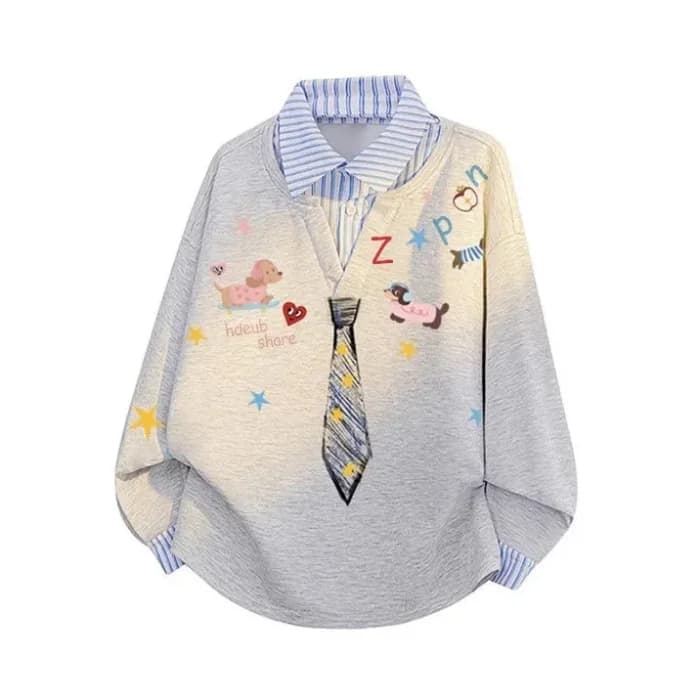 Kawaii Schoolgirl Sweatshirt — view 1 Kawaii Schoolgirl Sweatshirt — view 1