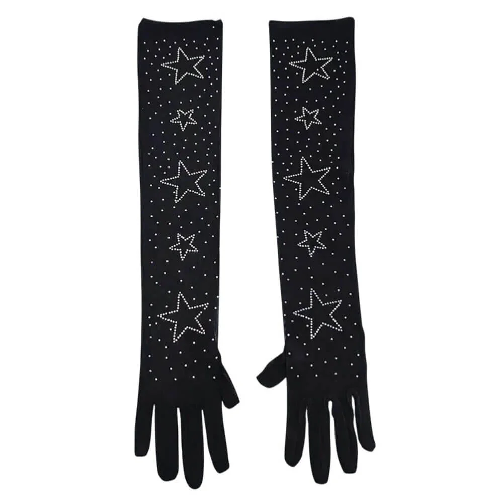 Star Rhinestone Gloves — view 1 Star Rhinestone Gloves — view 1