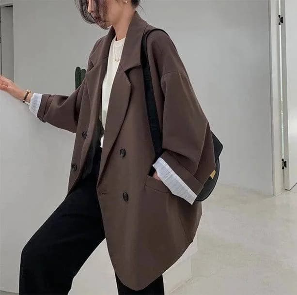 Dark Academia Oversized Blazer — view 1 Dark Academia Oversized Blazer — view 1