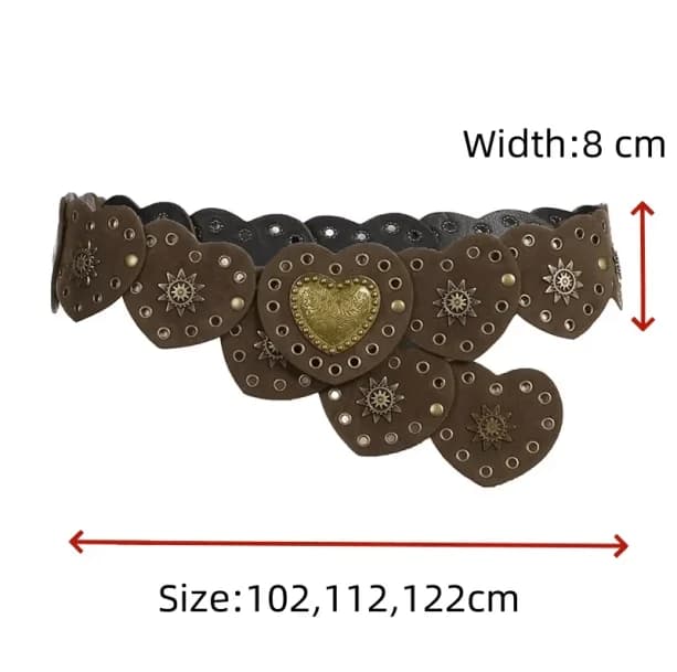 Fairycore Heart Buckle Belt — view 2 Fairycore Heart Buckle Belt — view 2