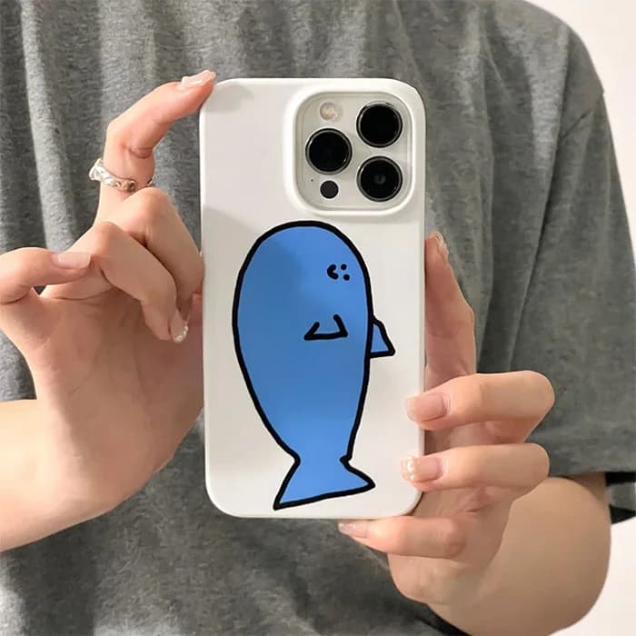 Blue Whale iPhone Case — view 2 Blue Whale iPhone Case — view 2
