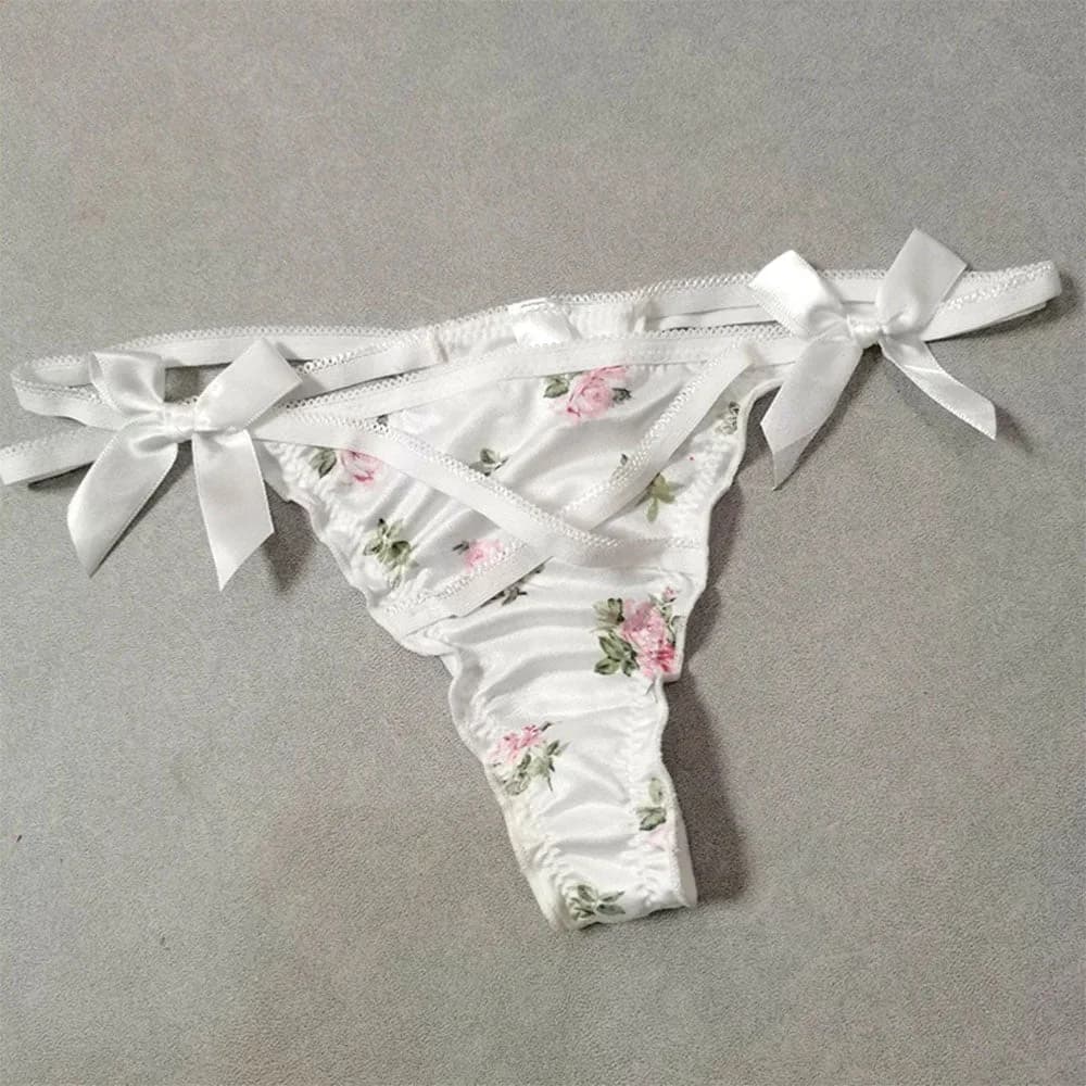 Coquette Bow Floral Lace Panty — view 2 Coquette Bow Floral Lace Panty — view 2
