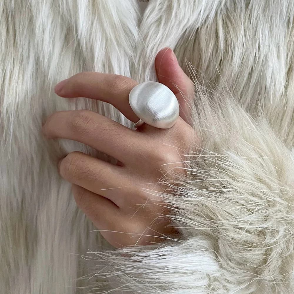 Chunky Pearl Ring — view 2 Chunky Pearl Ring — view 2