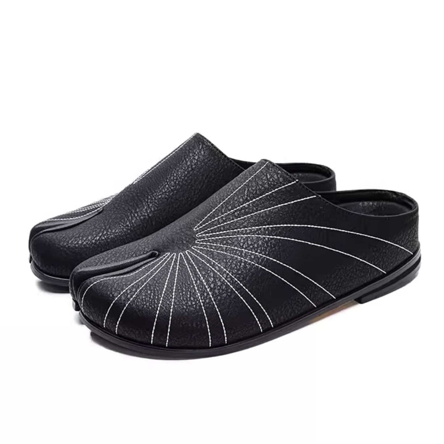 Sun Embroidered Tabi Mule Flats — view 2 Sun Embroidered Tabi Mule Flats — view 2